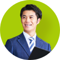 スーツを着用した男性